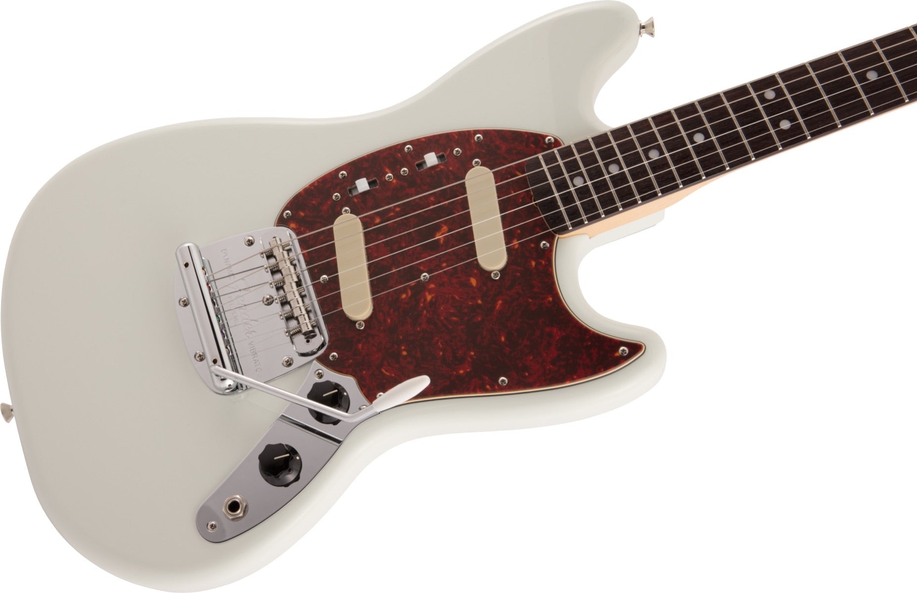 Fender Made in Japan Traditional 60s Mustang, Rosewood Fingerboard in Olympic White