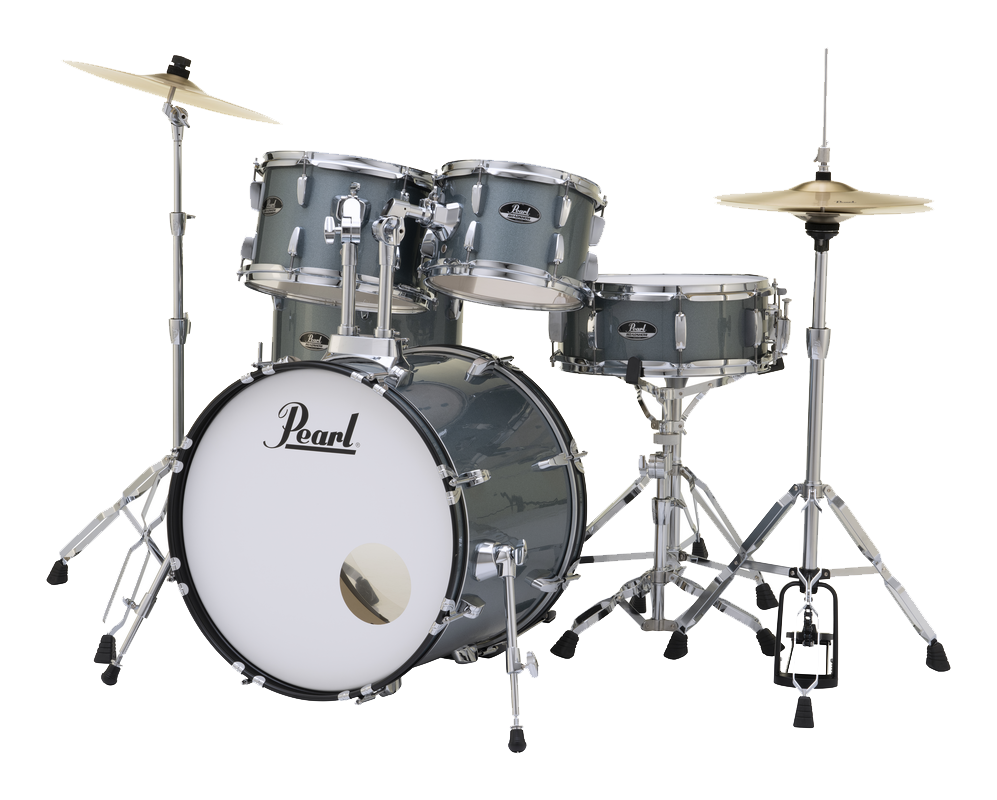 Pearl Roadshow 5 Piece Fusion Drum Kit in Charcoal Metallic