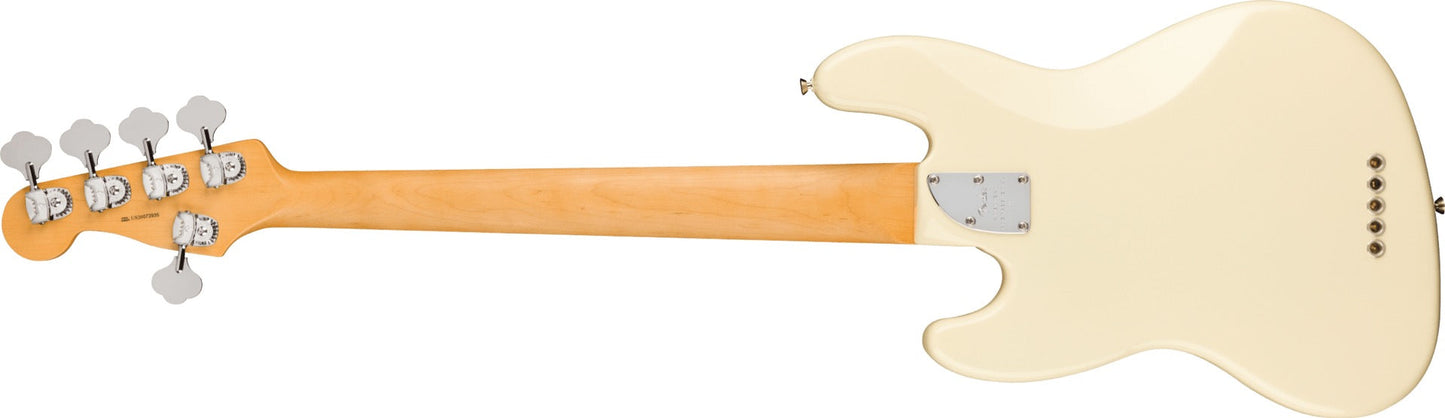 Fender American Professional II Jazz Bass V, Rosewood Fingerboard in Olympic White