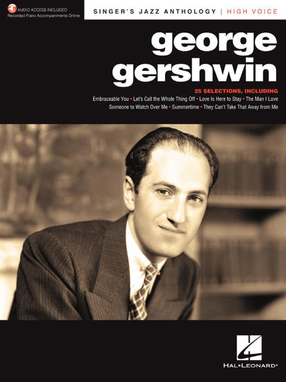 George Gershwin Singers Jazz Anthology High Voice BK/OLA