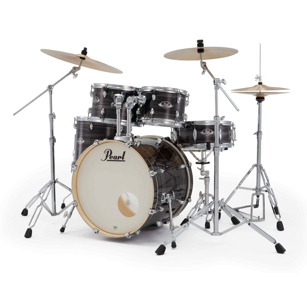 Pearl Export Plus 5-Piece Fusion Kit Drum Kit with Cymbal Pack in Metallic Amethyst Twist