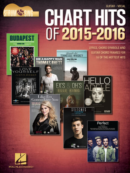 Chart Hits of 2015-2016 Strum & Sing Guitar Tab