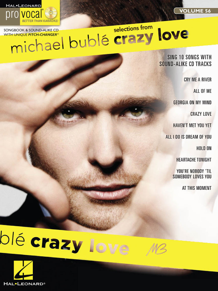 Michael Bublé Crazy Love Pro Vocal Men's Edition Volume 56 Bk/Cd