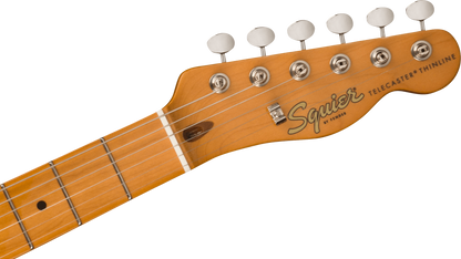 Squier FSR Classic Vibe '60s Telecaster Thinline, Maple Fingerboard, Gold Anodized Pickguard in Sonic Blue