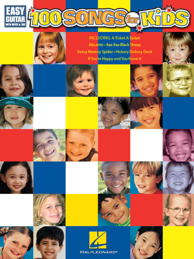 100 Songs for Kids Easy Guitar Notes & Tab