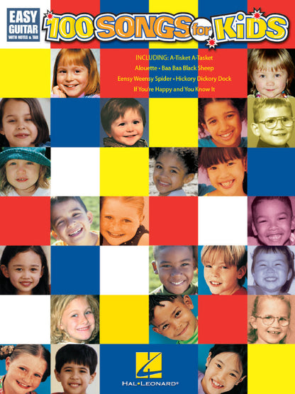 100 Songs for Kids Easy Guitar Notes & Tab