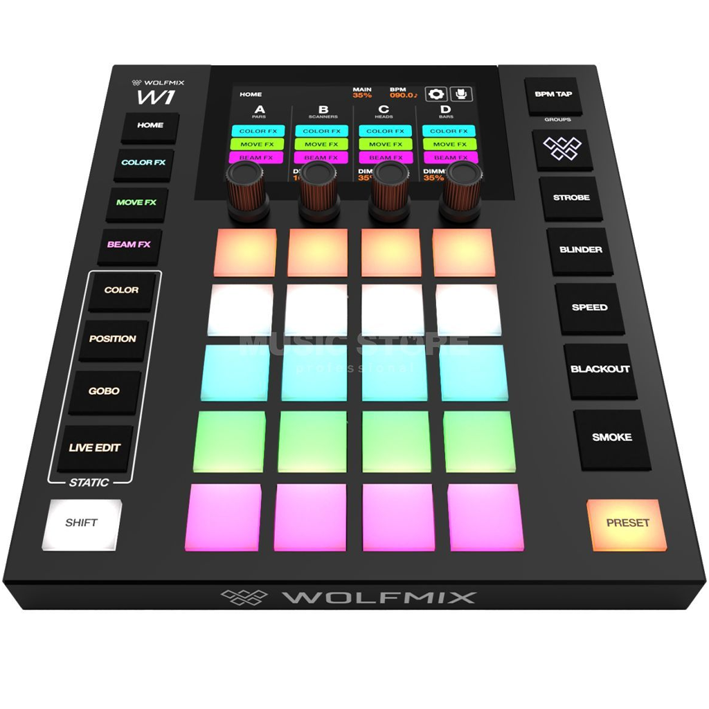 Nicolaudie WOLFMIXW1MK2 - Wolfmix W1 MK2 standalone performance DMX lighting controller