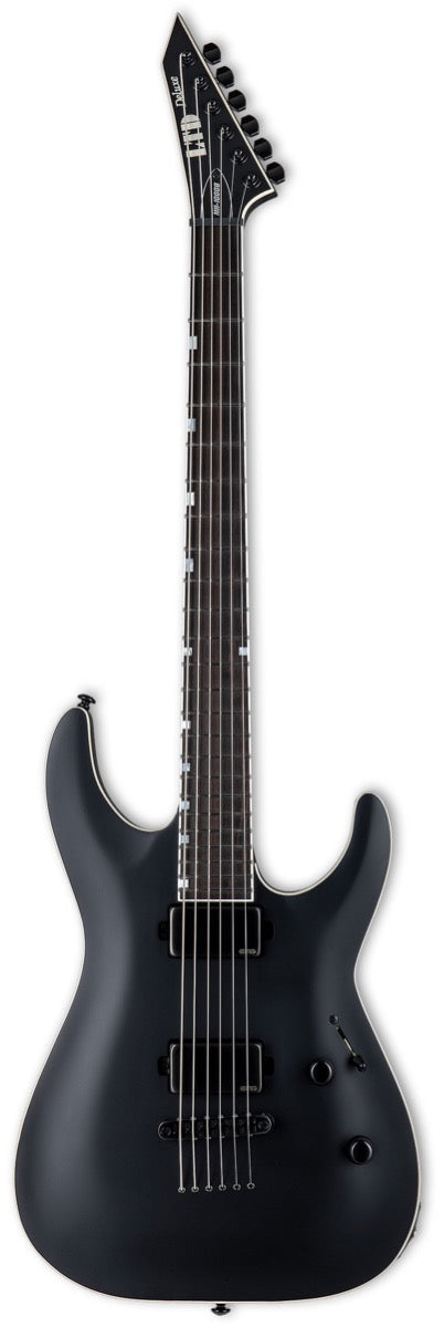 ESP LTD MH 1000 Baritone in Black Satin