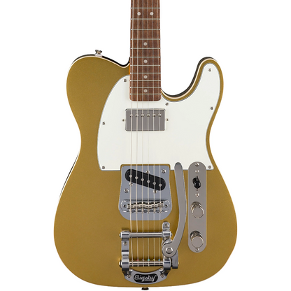 Squier Classic Vibe '60s Custom Telecaster SH with Bigsby Electric Guitar in Aztec Gold