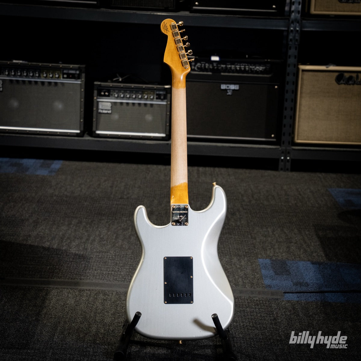 Fender Custom Shop Limited Edition 1965 Dual-Mag Stratocaster Journeyman Relic with Closet Classic Hardware Electric Guitar in Aged Inca Silver