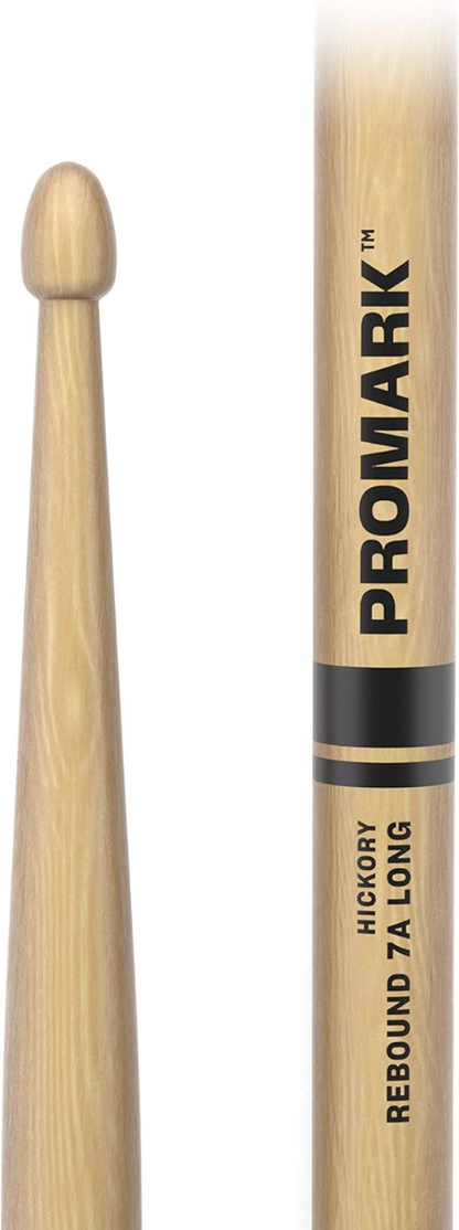Promark Rebound 7A Long Lacquered Hickory Drumsticks