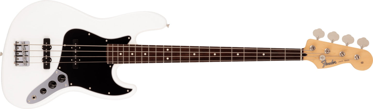 Fender Made in Japan Hybrid II Jazz Bass, Rosewood Fingerboard in Arctic White