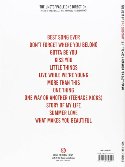 The Best Of One Direction Easy Piano