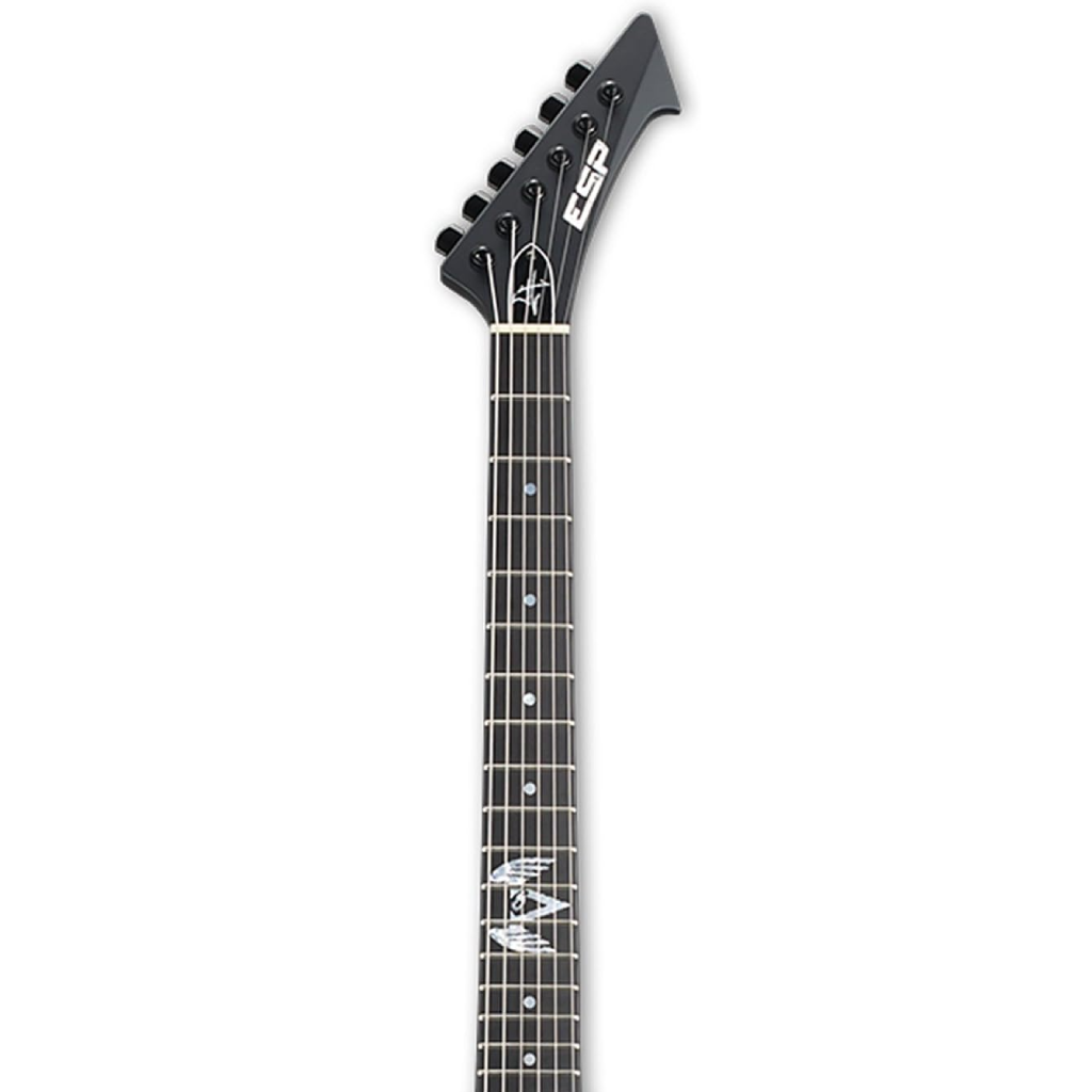 ESP LTD James Hetfield Vulture Electric Guitar in Black Satin