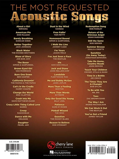 The Most Requested Acoustic Songs PVG
