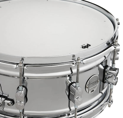 PDP Concept Series 6.5" x 14" Chrome Over Steel Metal Snare Drum