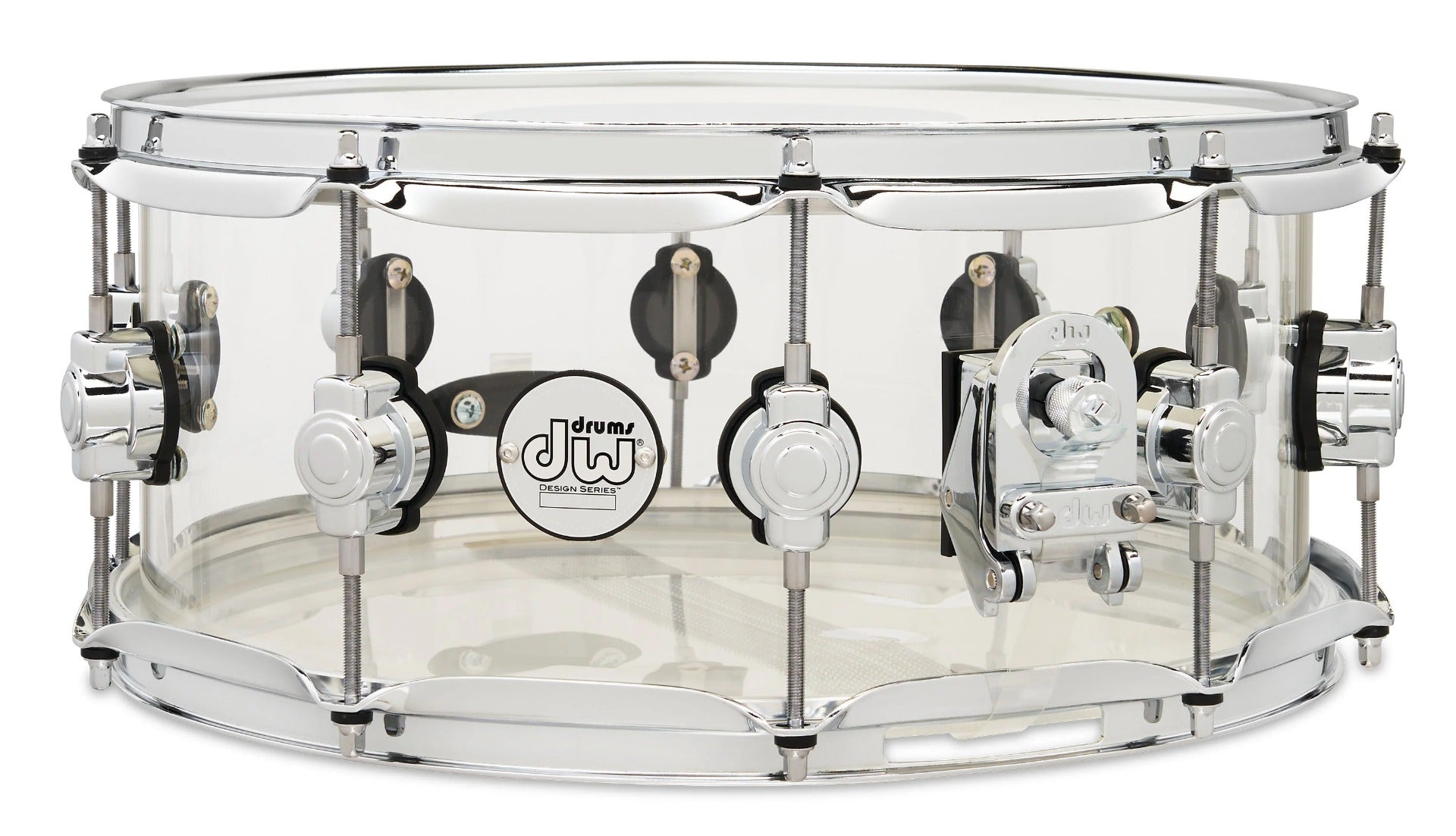 DW Design 5.5" x 14" Clear Acrylic Snare Drum