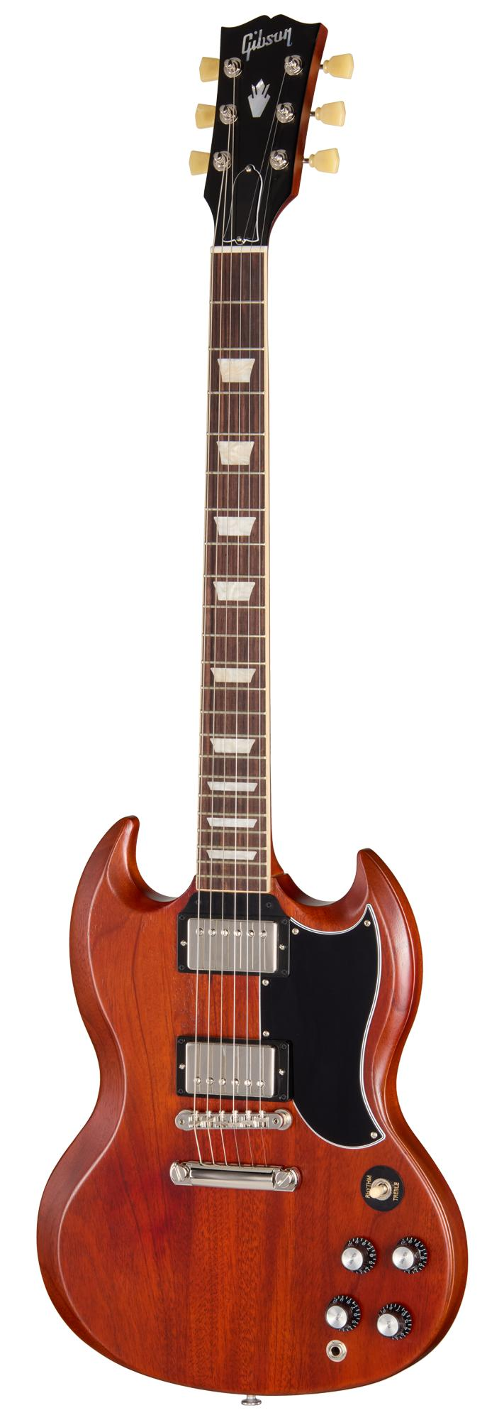 Gibson SG Standard '61 Electric Guitar in Faded Vintage Cherry Satin