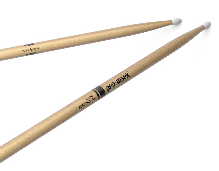 Promark Forward 5A Lacquered Hickory Nylon Tip Drumsticks