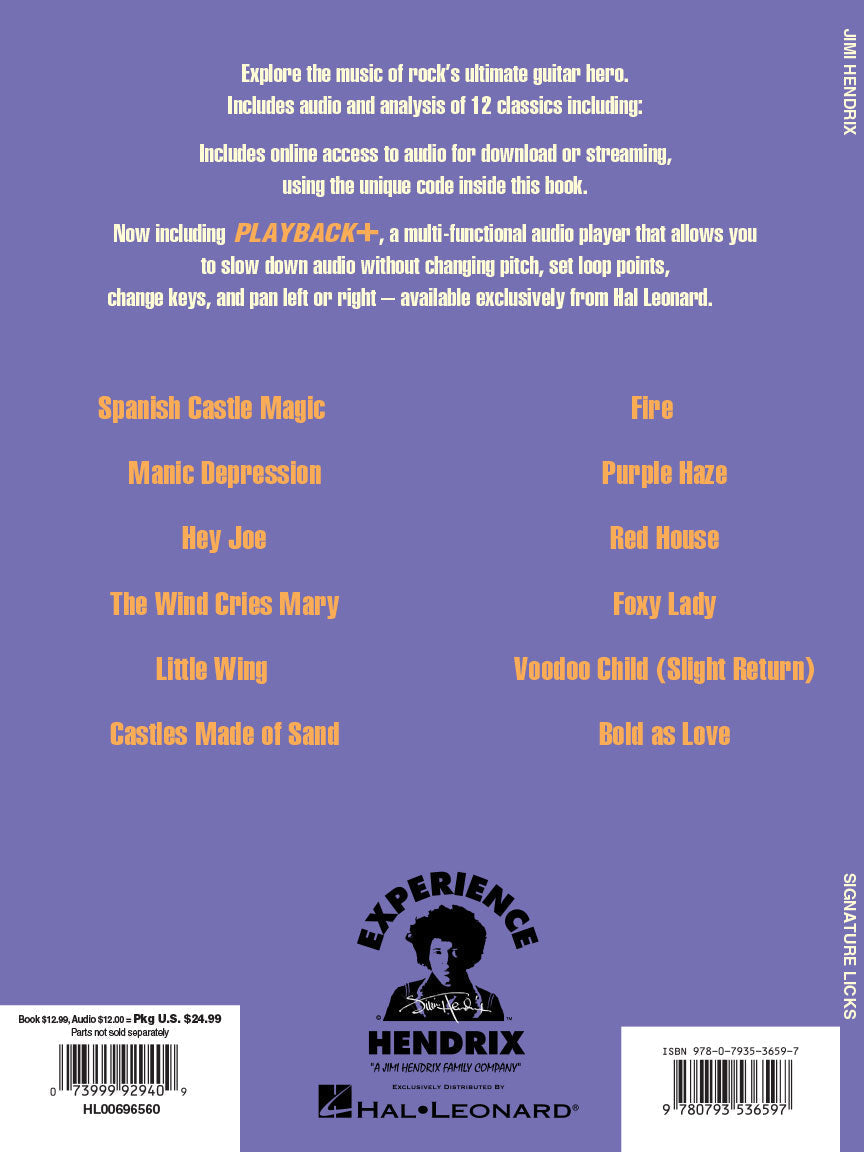 Jimi Hendrix Signature Licks Bk/Ola