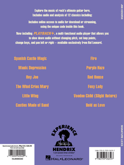 Jimi Hendrix Signature Licks Bk/Ola