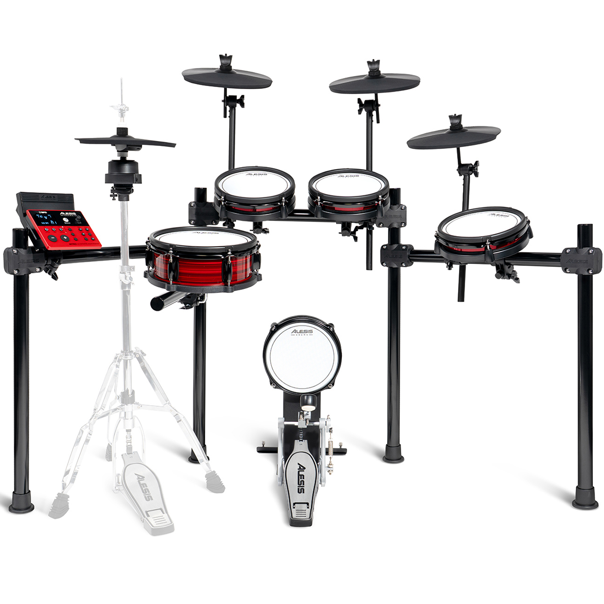 Alesis Nitro Ultimate 9-Piece E-Kit Movable Hi-Hat and Bluetooth Electronic Drum Kit