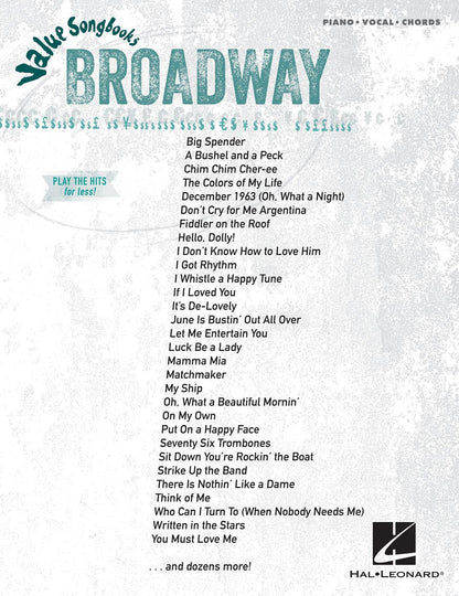Value Songbooks Broadway PVG