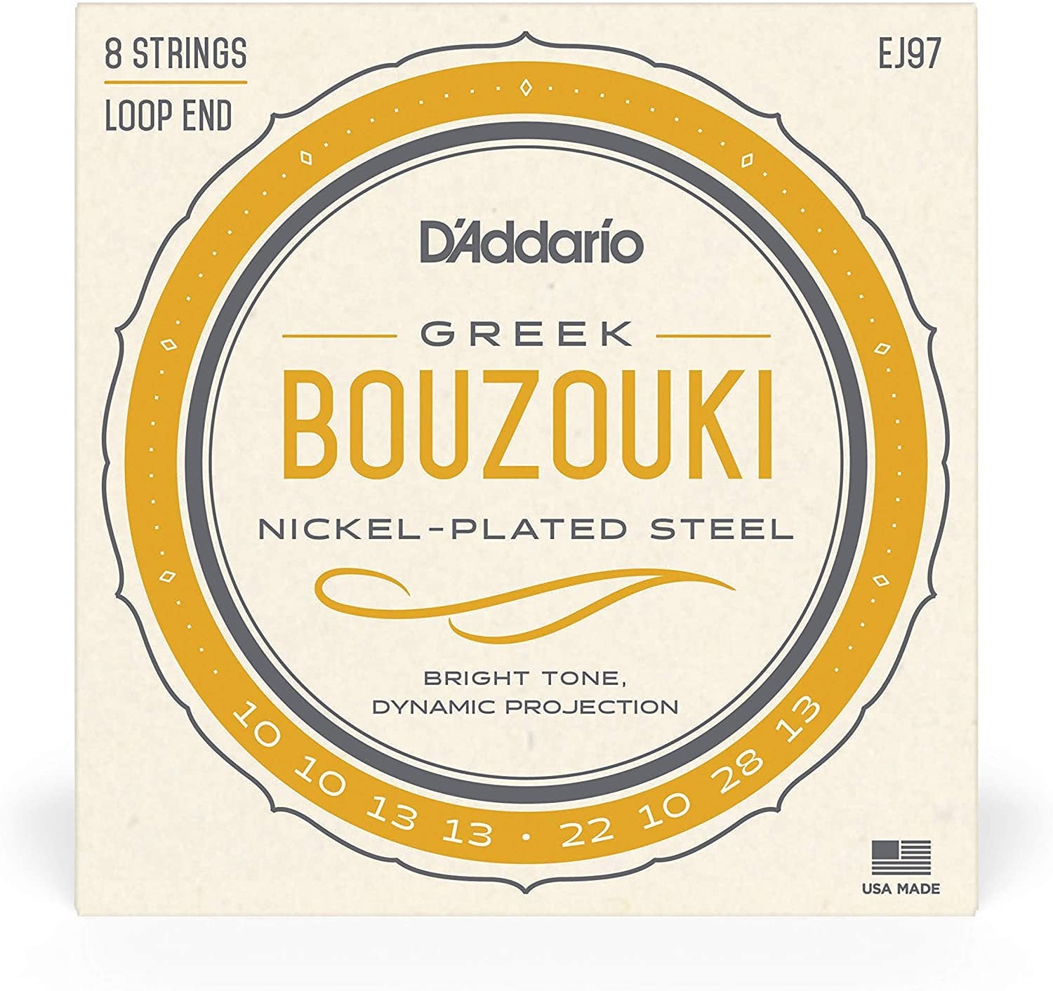 D'Addario EJ97 Greek Bouzouki 8 String Set Strings