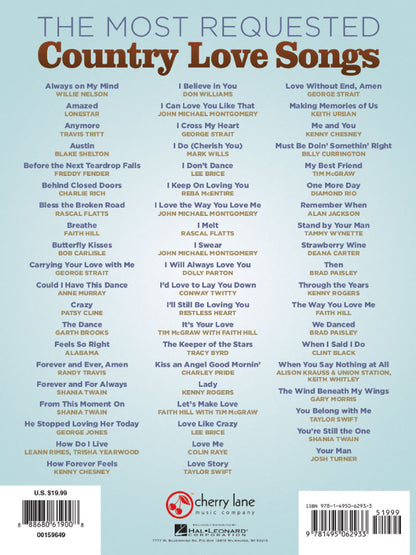 The Most Requested Country Love Songs PVG