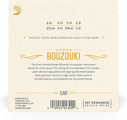 D'Addario EJ97 Greek Bouzouki 8 String Set Strings