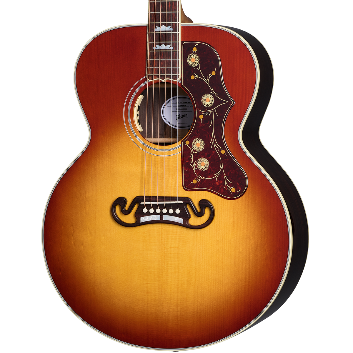 Gibson SJ-200 Standard Rosewood Acoustic Electric Guitar in Rosewood Burst