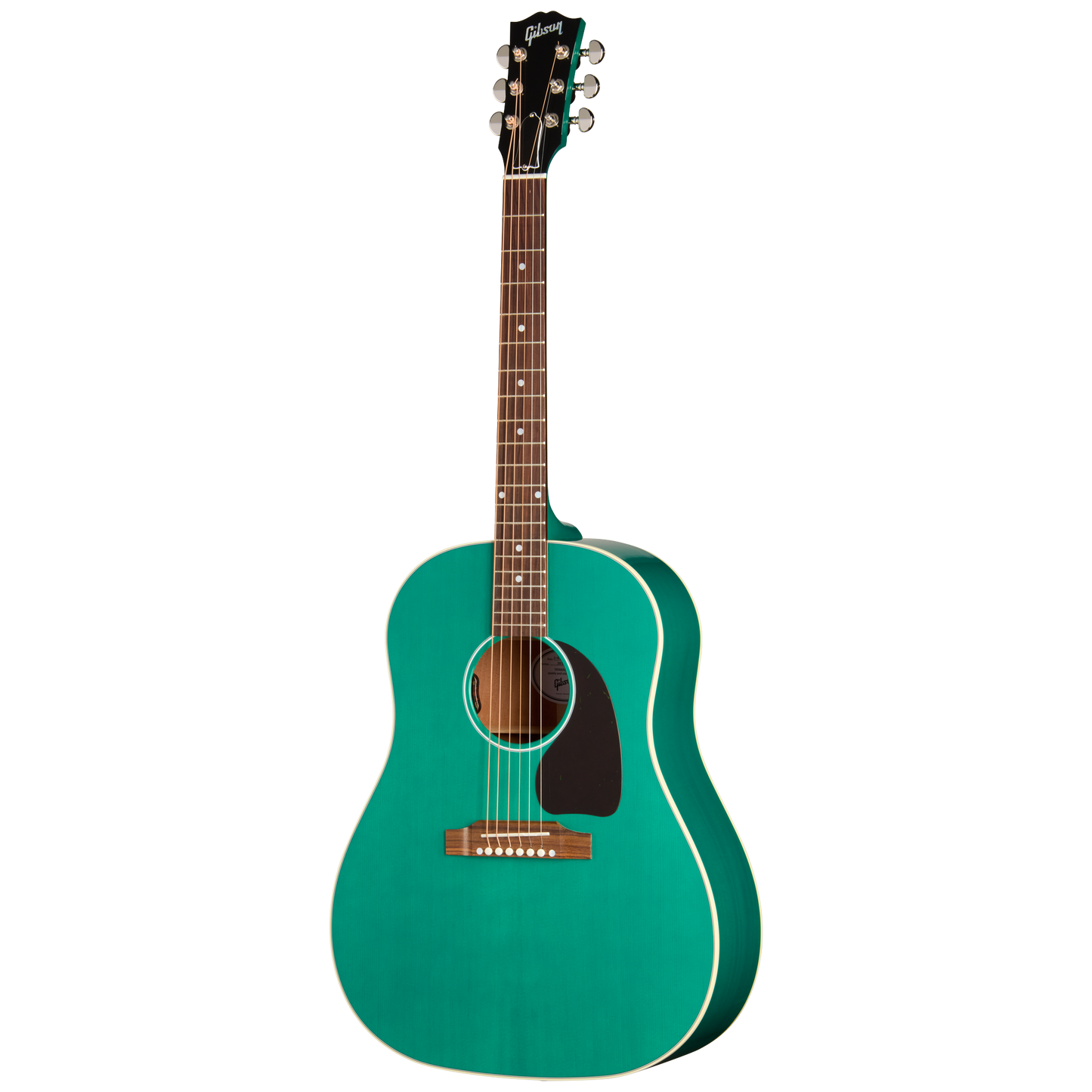 Gibson J-45 Standard Acoustic Electric Guitar in Translucent Teal