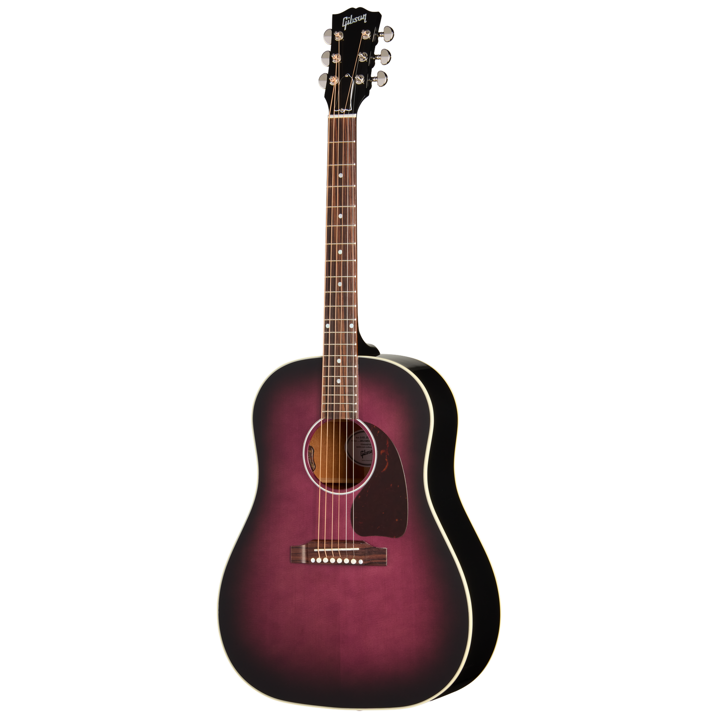 Gibson J-45 Standard Acoustic Electric Guitar in Purple Burst