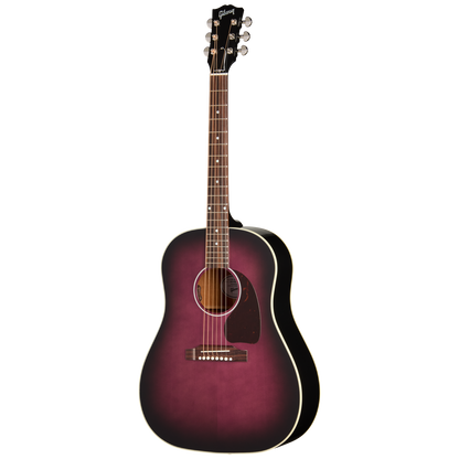 Gibson J-45 Standard Acoustic Electric Guitar in Purple Burst