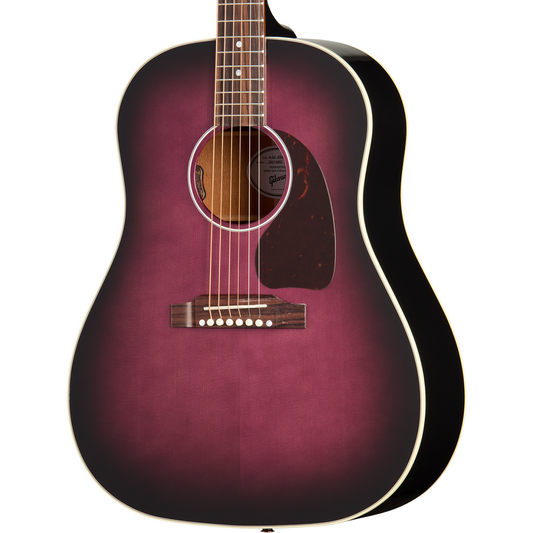 Gibson J-45 Standard Acoustic Electric Guitar in Purple Burst