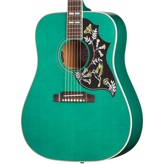 Gibson Hummingbird Standard Acoustic Electric Guitar in Translucent Teal