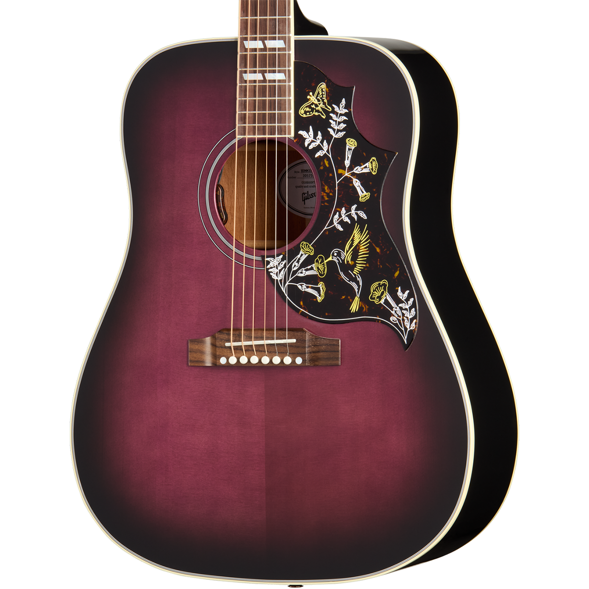 Gibson Hummingbird Standard Acoustic Electric Guitar in Purple Burst