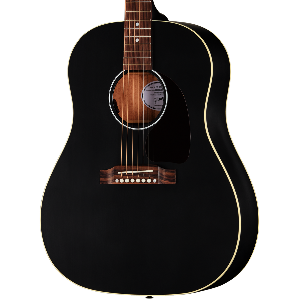 Gibson J-45 Special Acoustic Electric Guitar in Satin Ebony