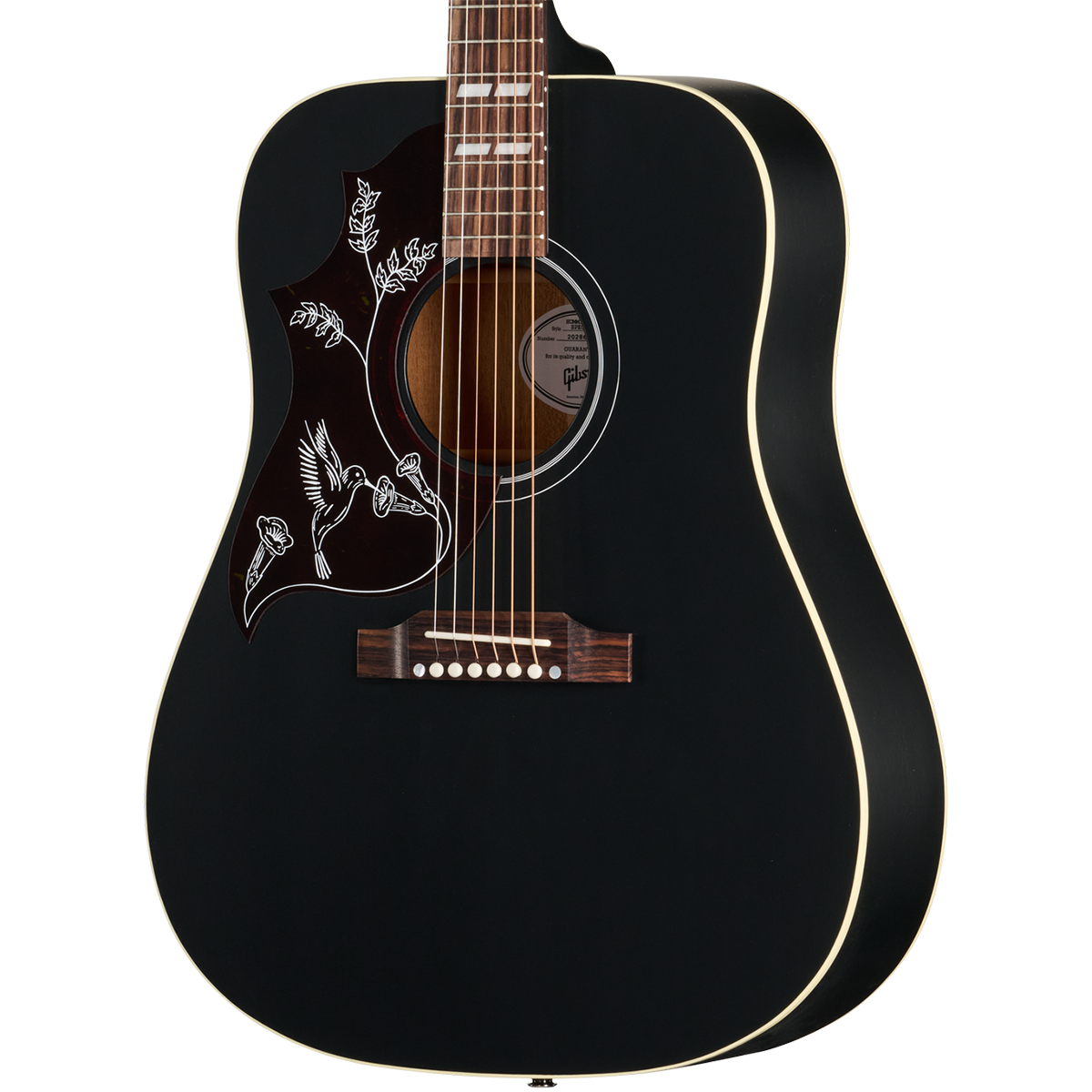 Gibson Hummingbird Special Left Handed Acoustic Electric Guitar in Satin Ebony