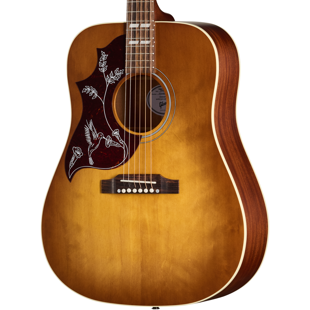Gibson Hummingbird Special Left Handed Acoustic Electric Guitar in Satin Honey Burst