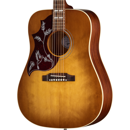 Gibson Hummingbird Special Left Handed Acoustic Electric Guitar in Satin Honey Burst