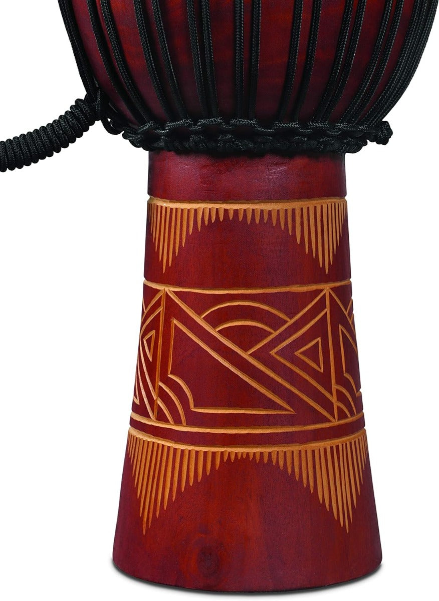 Latin Percussion LP713MR World Beat Wood Art Medium Djembe in Red