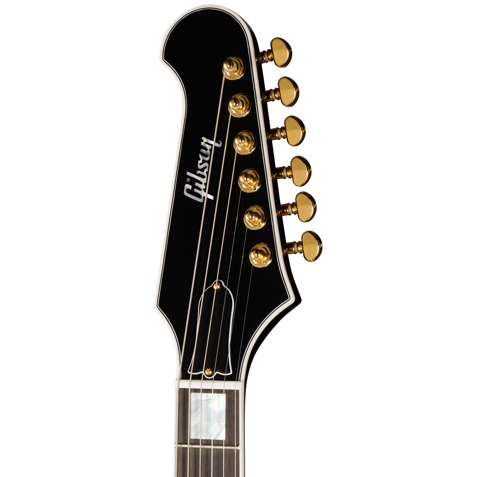 Gibson Firebird Custom With Bound Head Veneer Electric Guitar in Ebony