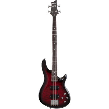 Schecter C-4 Plus Electric Bass in See Through Cherry Burst