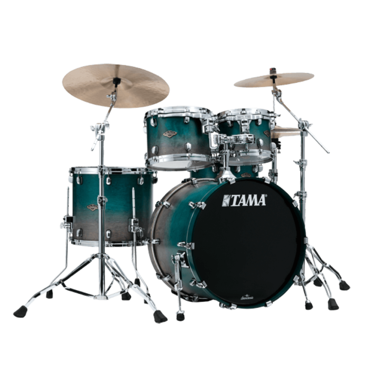 TAMA Starclassic Walnut Birch 4 Piece Shell Pack in Satin Sapphire Fade
