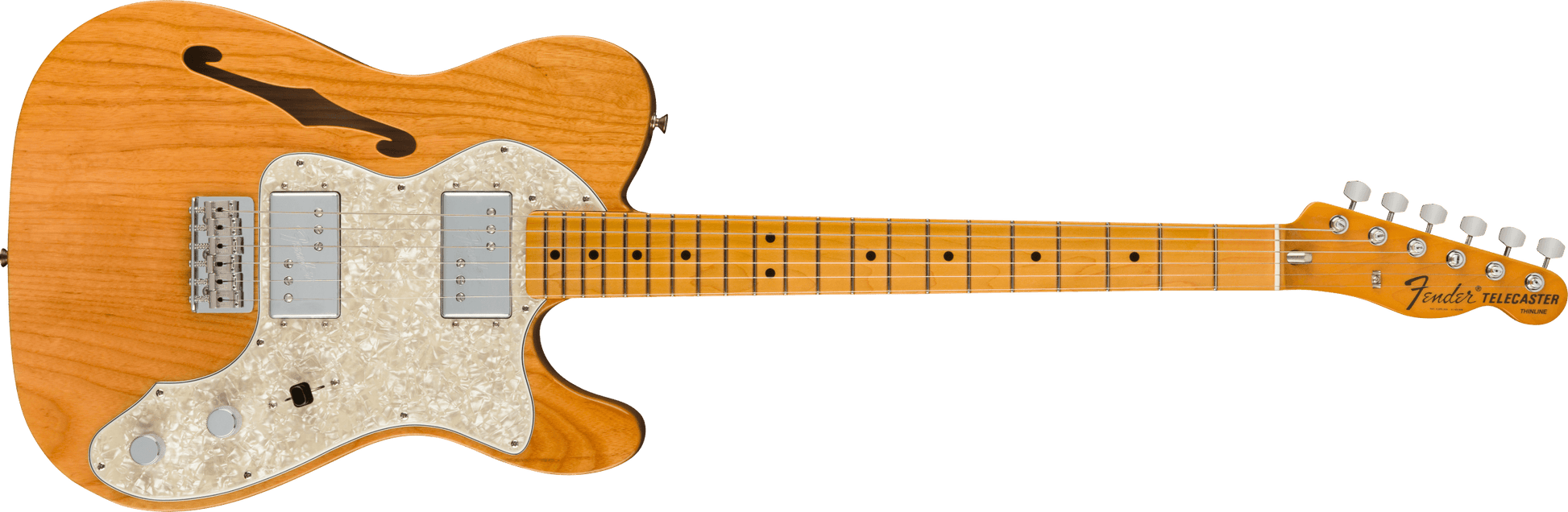 Fender American Vintage II 1972 Telecaster Thinline, Maple Fingerboard in Aged Natural | B-STOCK