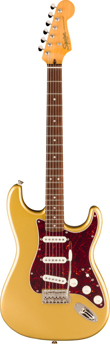 Squier FSR Classic Vibe 60s Stratocaster, Laurel Fingerboard, Tortoishell Pickguard in Aztec Gold