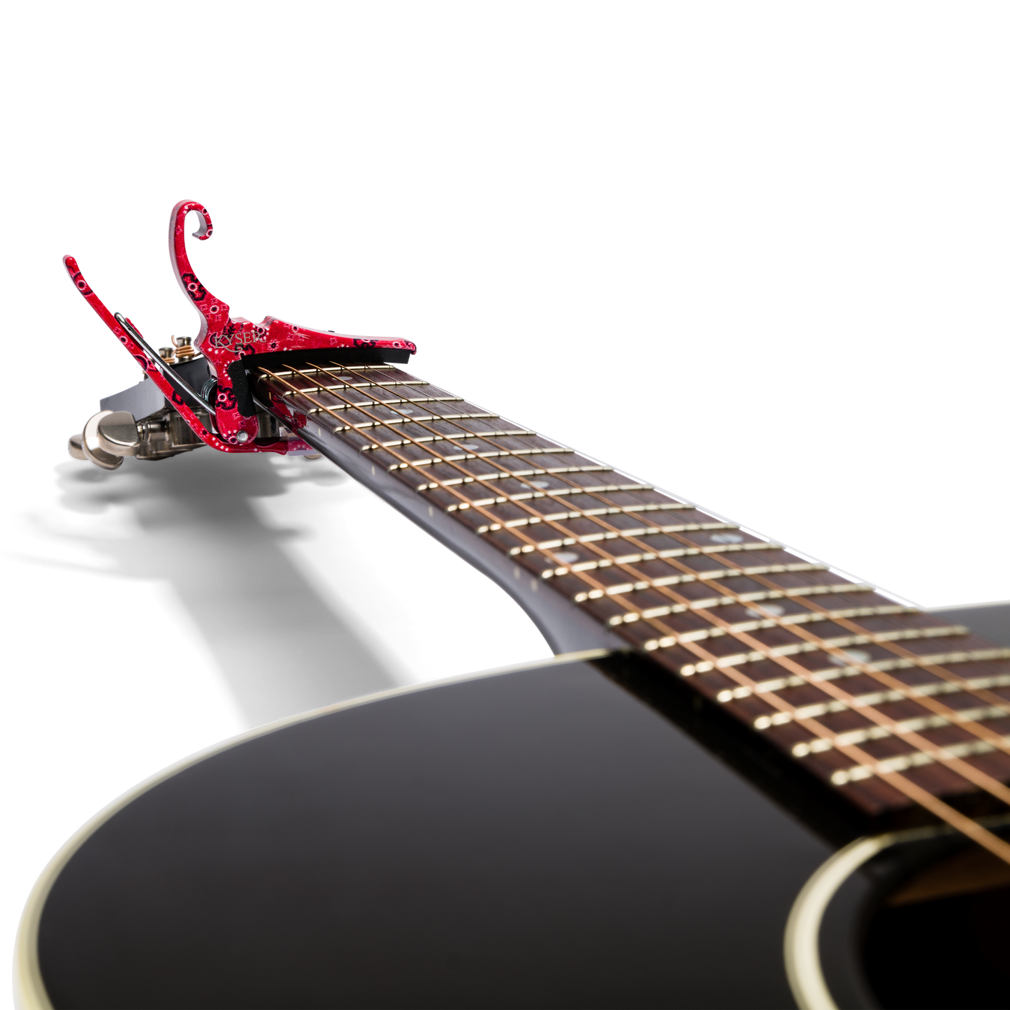 Kyser Quick Change Acoustic Guitar Capo in Red Bandana