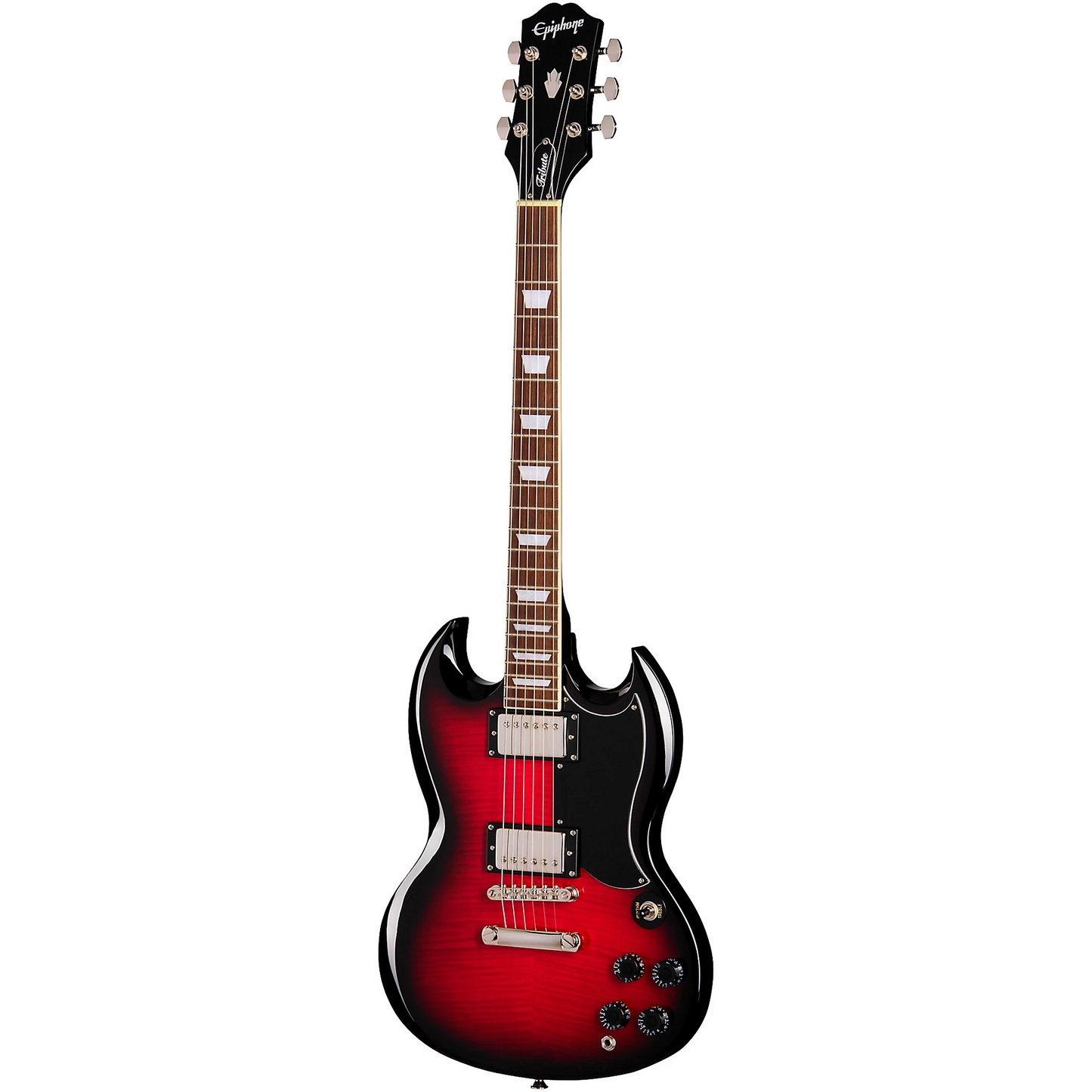 Epiphone SG Tribute Plus Electric Guitar in Cherry Burst