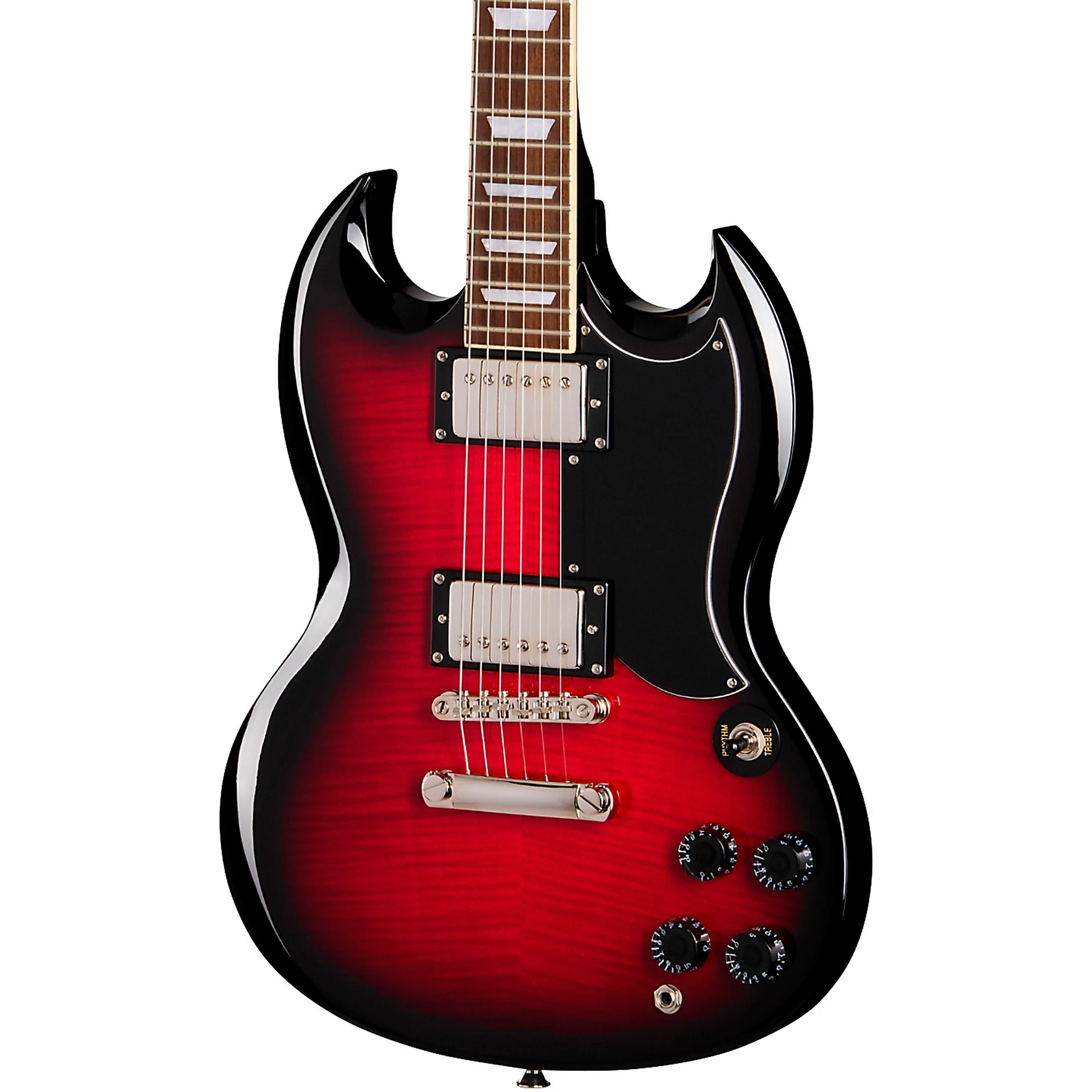 Epiphone SG Tribute Plus Electric Guitar in Cherry Burst